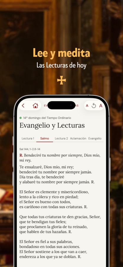 Lee y medita las Lecturas de hoy: Evangelio y salmos